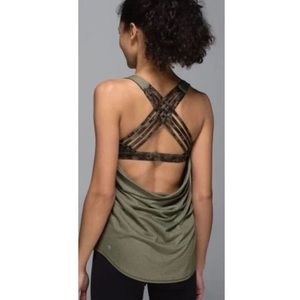 Lululemon Camo Free To Be Wild Tank Top Size 6